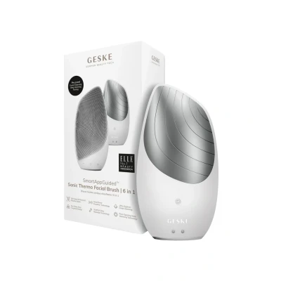 Afbeelding van Geske Sonic Thermo Facial Brush 6 IN 1 Huidverzorgingstool, Maat: One Size, White
