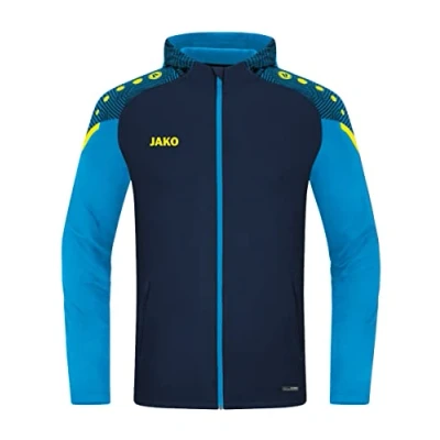 Afbeelding van JAKO Prestatiejack Met Capuchon, Uniseks Volwassene, Marine/Jako Blauw, 4XL