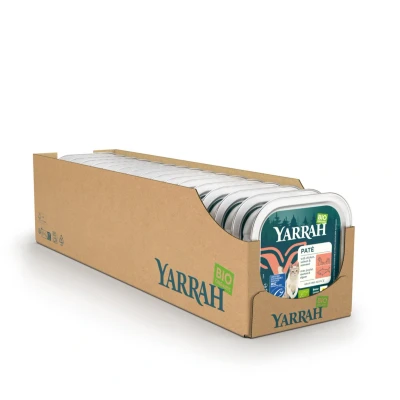 Afbeelding van Yarrah Paté Kat Kuipje met Zalm Bio 16 x 100 gr