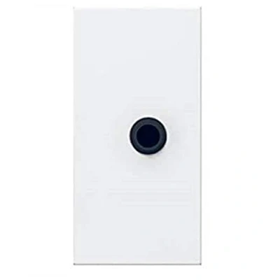 Afbeelding van Legrand audio jack mosaic 3 5mm stereo aansluiting schroefverbinding 1mod wit 078764