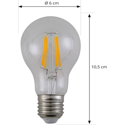 Afbeelding van Arcchio LED filament lamp, helder, E27, 7,2 W, 4000K, 1521 lm