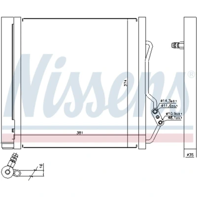 Afbeelding van Nissens Airco condensor 940192