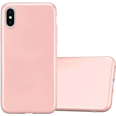 Afbeelding van Cadorabo Hoesje geschikt voor Apple iPhone XS MAX in METALLIC ROSE GOUD Beschermhoes gemaakt van flexibel TPU silicone Case Cover