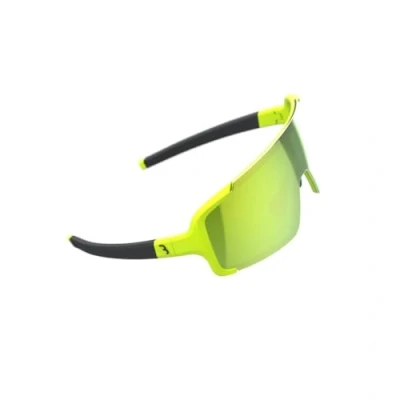 Afbeelding van BBB Cycling Chester Fietsbril Wielrenbril Grote Torische Lens Rubberen Pootjes Mat Neon Geel BSG 69