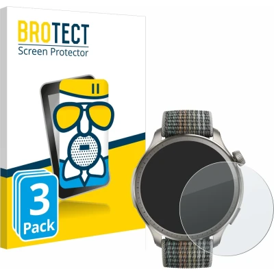 Afbeelding van BROTECT Antireflecterende Glas Screen Protector Mat voor Huami Amazfit Balance (3 Stuks) Schermbeschermer [Beschermglas Folie niet Gehard Glas]