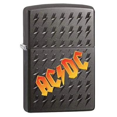 Afbeelding van Zippo AC/DC aansteker, messing, design, 5,83,81,2