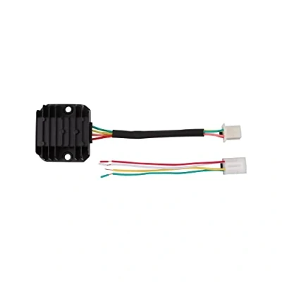 Afbeelding van WOOSTAR 4 Draad 12V Spanningsregelaar Gelijkrichter Vervanging voor GY6 50cc 150cc Lifan 125cc Scooter Bromfiets JCL NST Taotao ATV
