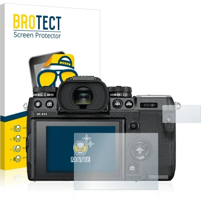 Afbeelding van BROTECT (2 Stuks) Antireflecterende Beschermfolie voor Fujifilm X H1 Anti Glare Screen Protector, Mat, Ontspiegelend