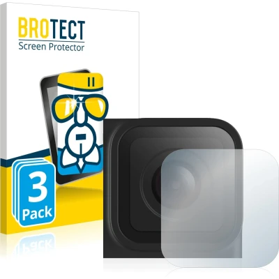 Afbeelding van BROTECT Screenprotector voor GoPro Hero 10 Black Lens (Behuizing) Folie Beschermfolie Beschermglas transparant (3 Stuks)