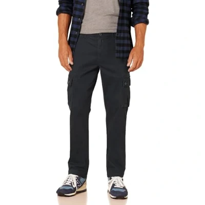 Afbeelding van Amazon Essentials Men&#039;s Cargobroek, stretch, slim fit (verkrijgbaar in grote en lange maten), Zwart, 40W / 34L