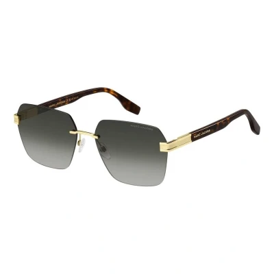 Afbeelding van MARC Jacobs Uomo 713/S 086/9K Occhiali da sole Metallo Havana Grigio Squadrata Normale Sfumato