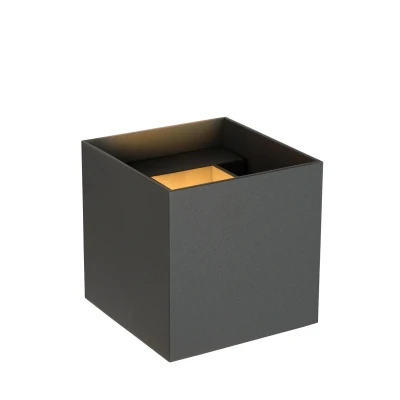 Afbeelding van Lucide XIO Wandlamp LED Dimb. G9 Grijs Square