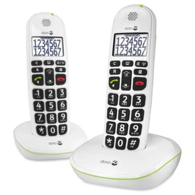 Afbeelding van Doro Senioren DECT telefoon PE 110 Duo Wit