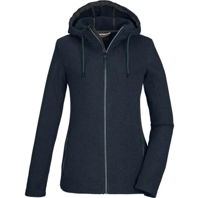 Afbeelding van killtec Dames Gebreid fleecejack/jack met capuchon KOW 2 WMN JCKT, dark blue 44, 39677 000