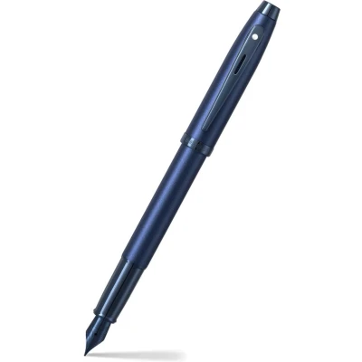 Afbeelding van Sheaffer vulpen 100 E9371 satin blue PVD SF E0937153
