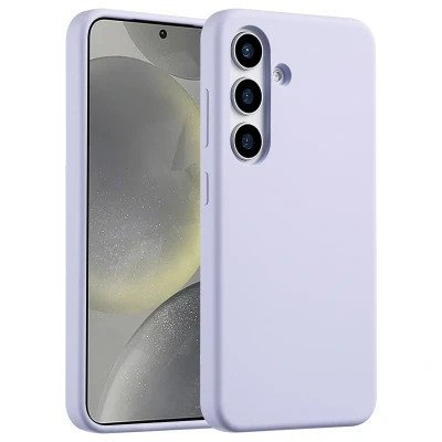 Afbeelding van Samsung Galaxy S25 Hoesje Siliconen en TPU (zacht) Accezz Softcase/Backcover Paars Telefoonhoesje
