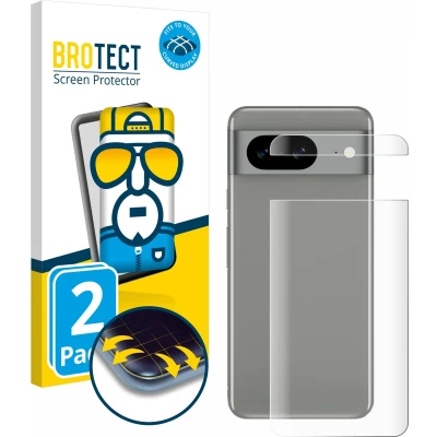 Afbeelding van BROTECT Screenprotector voor Google Pixel 8 (Achterkant) Folie Beschermfolie transparant volledig dekking (2 Stuks)