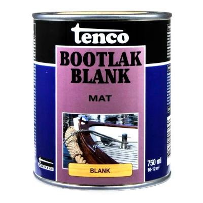 Afbeelding van Bootlak blank mat 0,75l verf/beits tenco