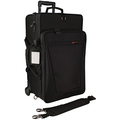 Afbeelding van Protec iPac Triple Trompet Case met Wielen Zwart