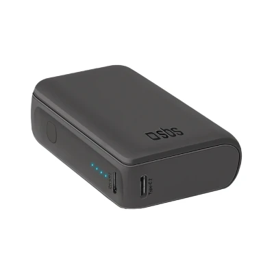 Afbeelding van SBS Powerbank 10.000mAh 2x USB C/1x 10W Zwart (10000 mAh, 10 W, 37 Wh), Powerbank,
