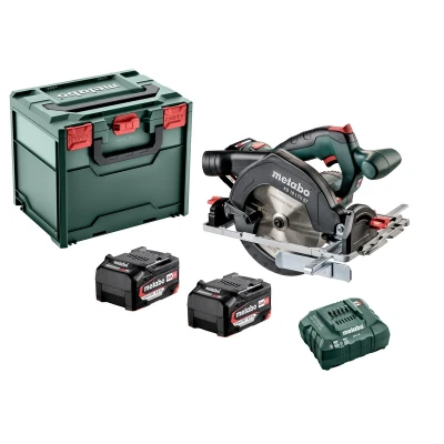 Afbeelding van Metabo KS 18 LTX 57 18V Li Ion Accu Cirkelzaag Set (2x 5,2Ah Accu) In MetaBox 57mm
