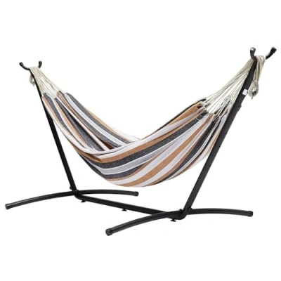Afbeelding van Amazon Basics Hangmat met standaard, stof, meerdere kleuren, 117 x 300 100 cm