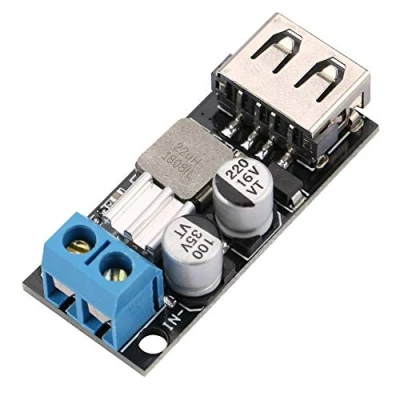 Afbeelding van DC voedingsspanningsomvormer Buck 12V 24V 6V 32V naar 5V QC3.0 USB snel opladen