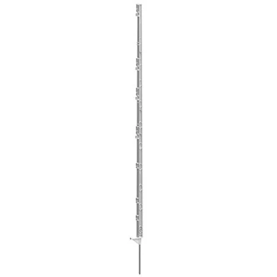 Afbeelding van Agradi Power Kunststofpaal Classic Enkel Wit 156cm 5 Stuks