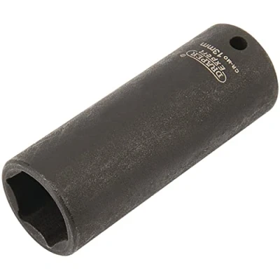 Afbeelding van Draper 5191 1/4&quot; Square Drive Expert Hi Torq Metrische Deep Impact Socket, 13 mm formaat, blauw
