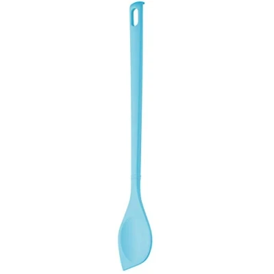 Afbeelding van FACKELMANN Spitse lepel Sky Tropical handvat uiteinde met stopfunctie, vaatwasmachinebestendig, geschikt voor gecoate pannen/pannen, hittebestendig tot 270 C, Made in Germany, blauw, kunststof, ca.