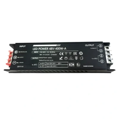 Afbeelding van Jandei Voeding transformator 110/220V AC naar 48VDC 400W 8,3A binneninstallatie IP20 voor ledstrips, neon of laagspanningsapparaten