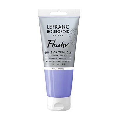 Afbeelding van Lefranc Bourgeois 300579 Flashe acryl en vinylverf, lichtecht, dekkend bestand tegen veroudering 80ml Tube, Pastel Violet