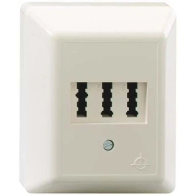 Afbeelding van Rutenbeck AMS 1/2 NFU AP Telefoonaansluitdoos Opbouw (op muur)