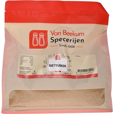 Afbeelding van Van Beekum Specerijen Rietsuiker 2 kilo (hersluitbare stazak)