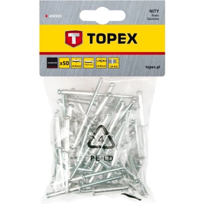 Afbeelding van topex popnagels 4.8 x 12.5 mm 50 stuks 43e503