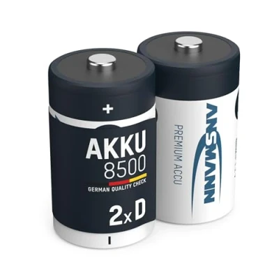 Afbeelding van Ansmann maxE Mono D LR20 8500 mAh NiMH batterij in een blister van 2