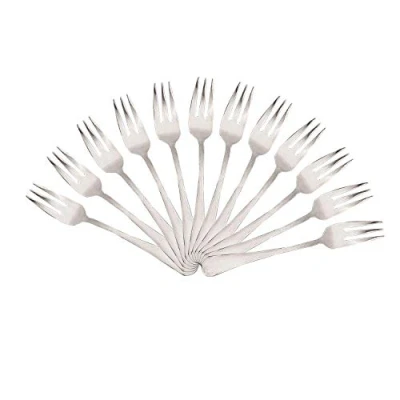 Afbeelding van Mr. Spoon 12 dessertvorken roestvrij staal 15 x 2,05 cm, Minimal Collection roestvrijstalen serveerbesteksets