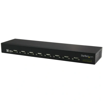 Afbeelding van StarTech.com 8 poorts USB naar Seriële Adapter Hub, RS232 Port met Daisy Chain, Rek monteerbaar