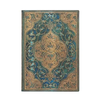 Afbeelding van Carnet Flexis Chroniques Turquoises Midi Ligné 176 p.: Flexi softcover, 100 gsm, ribbon marker, memento pouch, book edge printing, no closure
