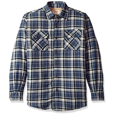Afbeelding van Wrangler Authentics Herenjack met lange mouwen en sherpa voering, Stemming Indigo, XL