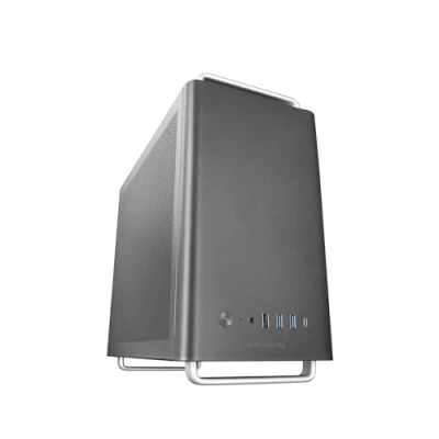 Afbeelding van Mars Gaming MC ELITE, High Performance Metal Micro ATX PC Case, Ontwerp van Laterale Bovenste Mesh, 3x FDB Fans, Mini Tower Aluminium Voeten en Handgrepen, Ondersteuning Dual PSU SFX, Zwart