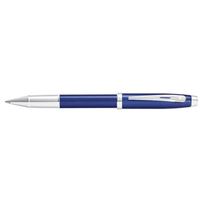 Afbeelding van Sheaffer 100 Glossy Blue Lacquer Rollerball Kleur: Blauw De Vulpenwereld