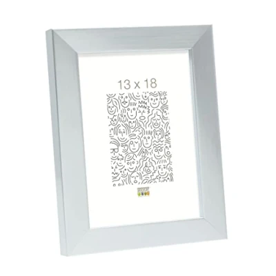 Afbeelding van Deknudt Frames fotolijst S45RD3 zilver hout 13x18 cm