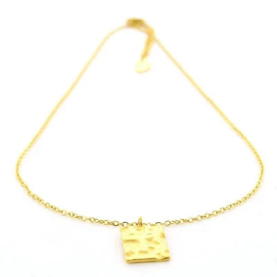 Afbeelding van Kalli Ketting Pattern Rectangle Goud