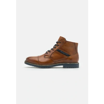Afbeelding van bugatti CAJ Veterboots, Heren, Maat: 41, Cognac Schaapsleer