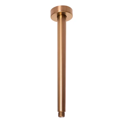 Afbeelding van OUTLET Rubio Inox douchearm plafond 300mm volledig RVS in PVD kleur geborsteld koper 1208920718 Laatste product