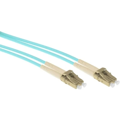 Afbeelding van Glasvezelkabel OM3 LC/LC 2 meter (Duplex, 50/125μm, UPC, Metalen beschermlaag)
