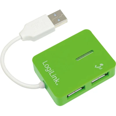 Afbeelding van LogiLink UA0138 USB 2.0 hub 4 poorten Groen