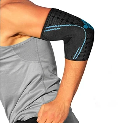 Afbeelding van bonmedico Farko Elleboogbrace met compressiemouwen, gewrichtsbrace, M
