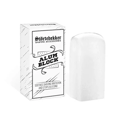 Afbeelding van Störtebekker® Aluinsteen incl. Scheer en baardgids E Book Aftershave Blood Stiller Verzacht de huid na het scheren met een scheermes/scheermes heeft antiseptische werking Kalium Aluin Block